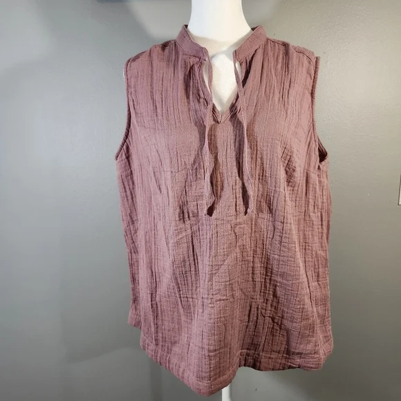 Columbia Size Large Dusty Rose Sleeveless Top - Picture 3 of 10